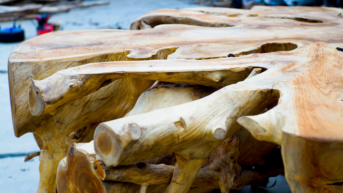 Rustic Teak Root Coffee Tables D120cm - Root furniture