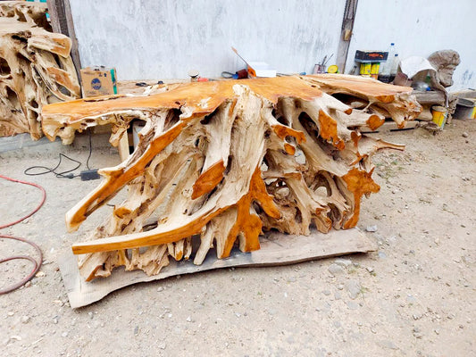 Unique Teak Root Console Table Furniture 200cm from Indonesia