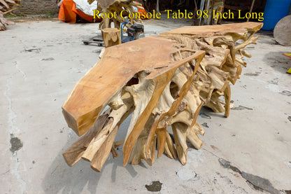 Indonesia Teak Root Console Table 250cm – Home Decor